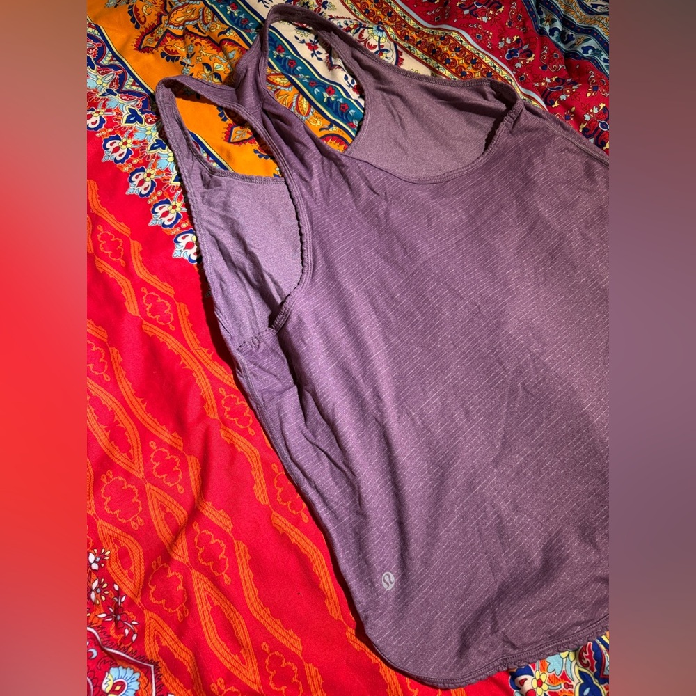 Lululemon 105 F Singlet Tank Top purple